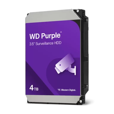WESTERN DIGITAL Tvrdi disk Purple 4 TB, 128 MB cache, 5400 RPM, 3,5", SATA, Surveillance